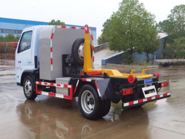 福田純電動(dòng)車廂可卸式垃圾車